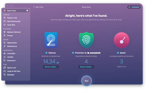 CleanMyMac X - Smart Scan complete