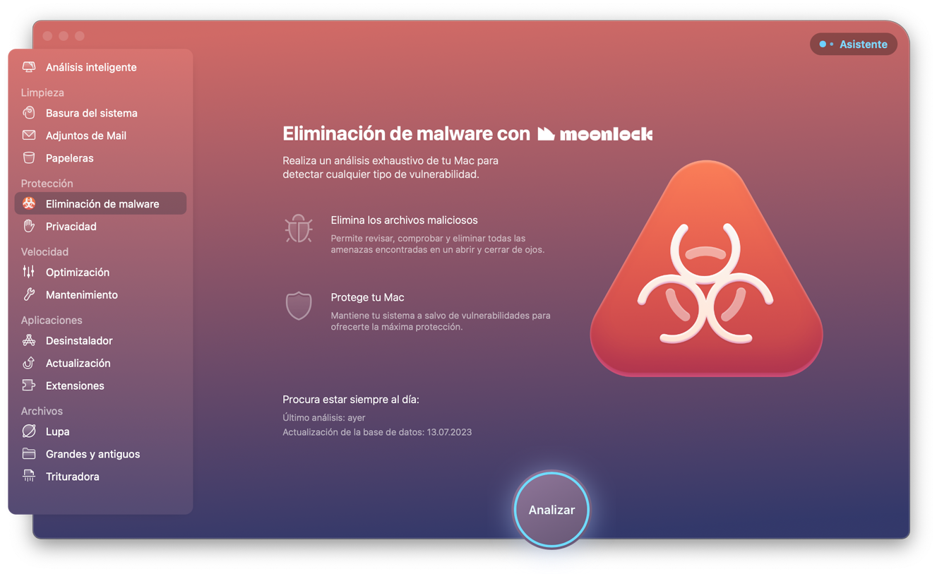 CleanMyMac X – Eliminación de malware