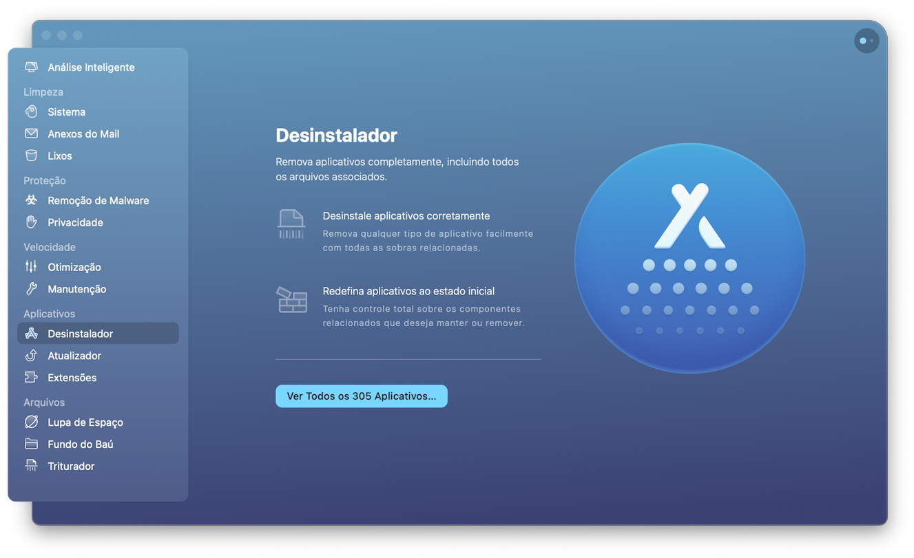 CleanMyMac X – Desinstalador